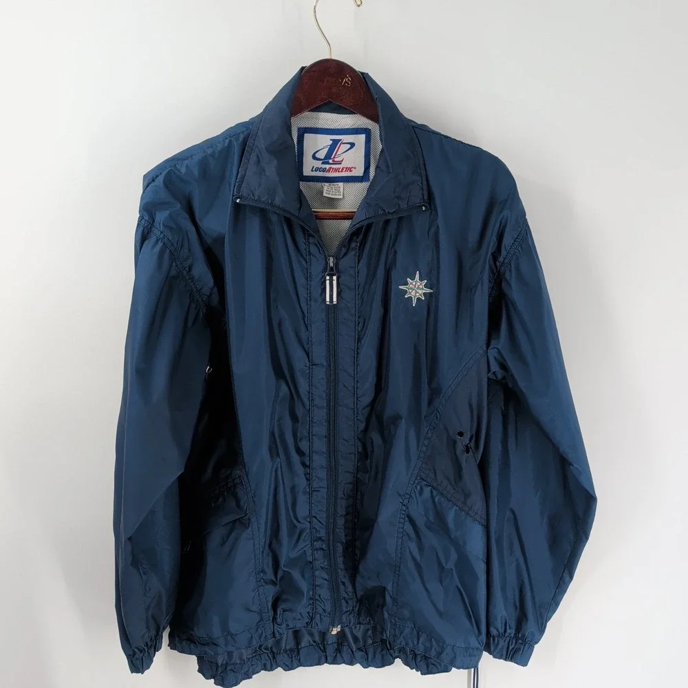Seattle Mariners Loco Athletic Performance Full Zip Jacket Blue Size‎ M